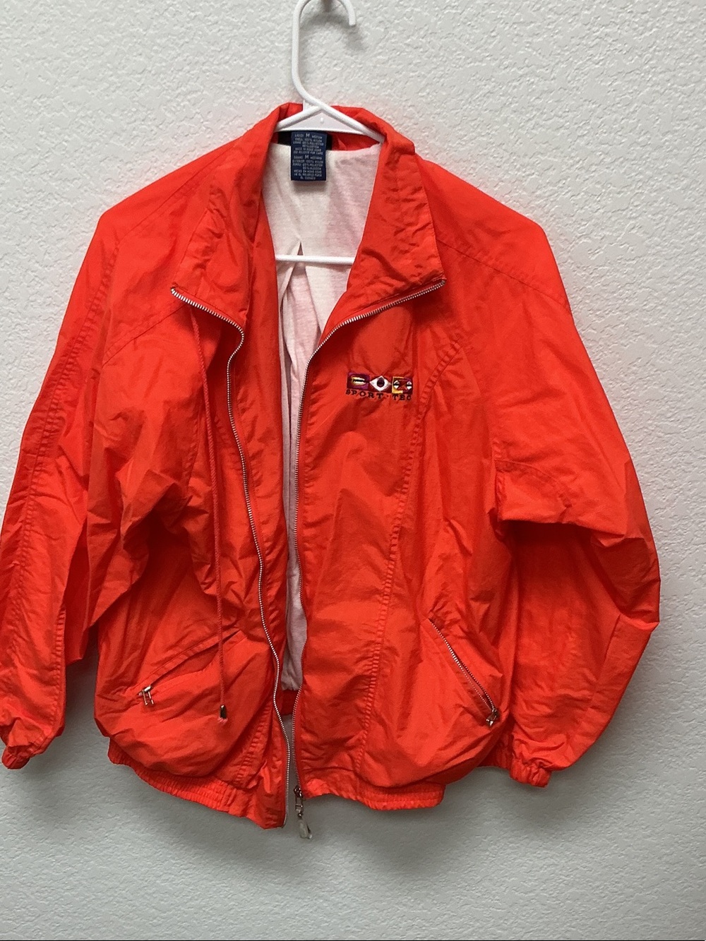 Catalina Bright Orange Utility Windbreaker Jacket